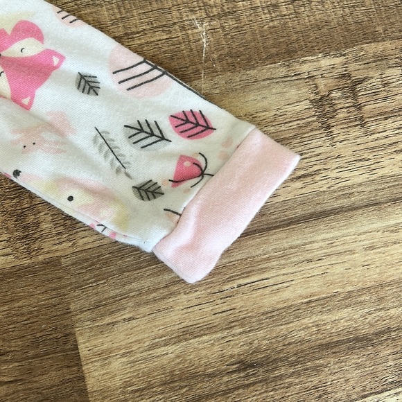 Baby Mode | Forest Animal Cotton Snap Footie Onesies 0-3 Months - Picture 3 of 6